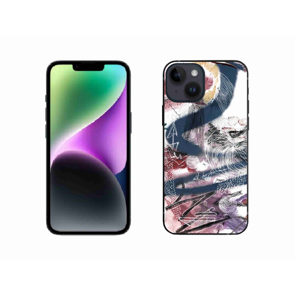 Gél borítás mmCase iPhone 14 készülékhez - absztrakt motívum 28