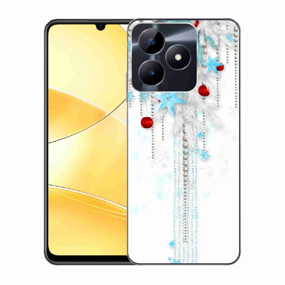 Zselés borítás mmCase a Realme C51/C53 készülékhez - Karácsonyi dekorációk