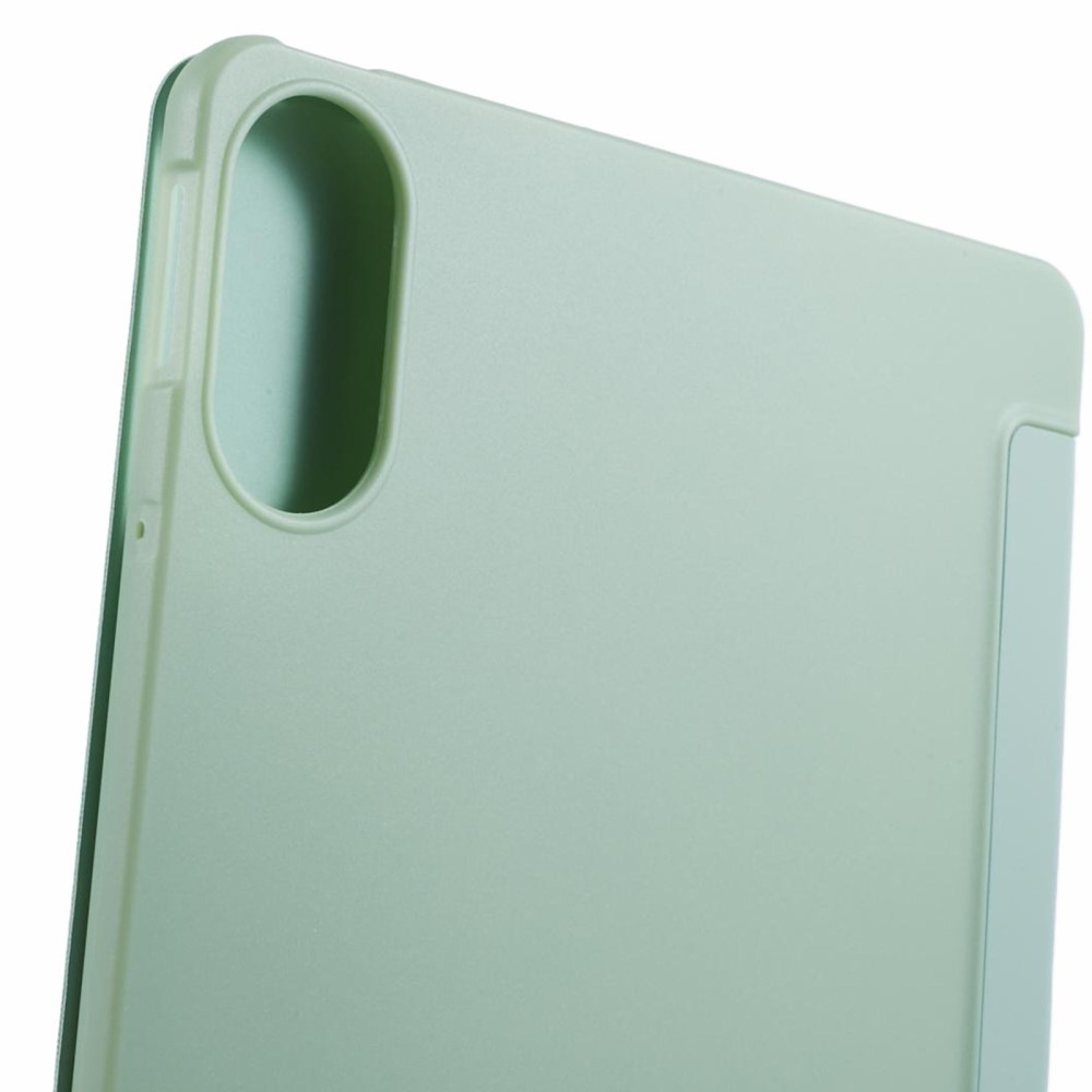Összecsukható intelligens záró tok Xiaomi Redmi Pad Pro 4G/5G tablethez - világoszöld
