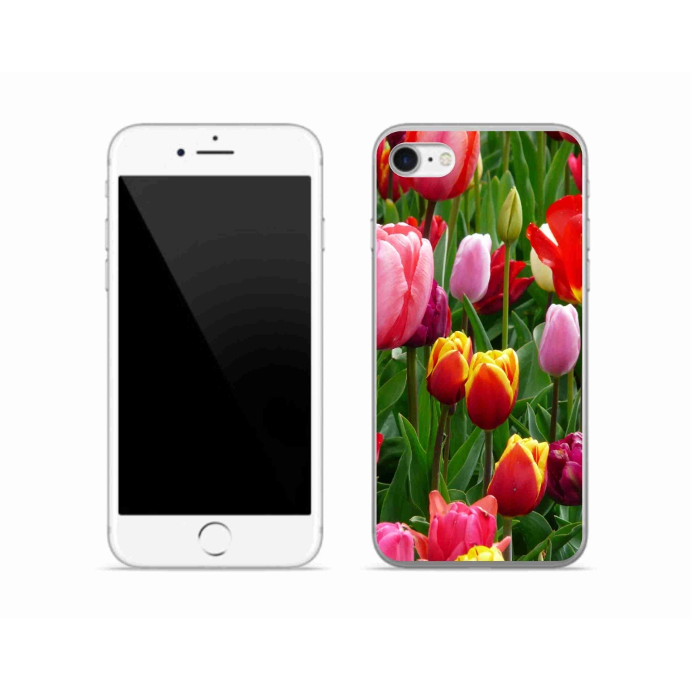 Zselés borítás mmCase iPhone SE (2020) - tulipánok
