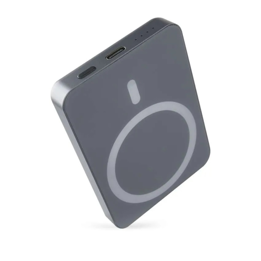 Powerbank EMOS WI 522, 5000 mAh, 20 W+vezeték nélküli - szürke