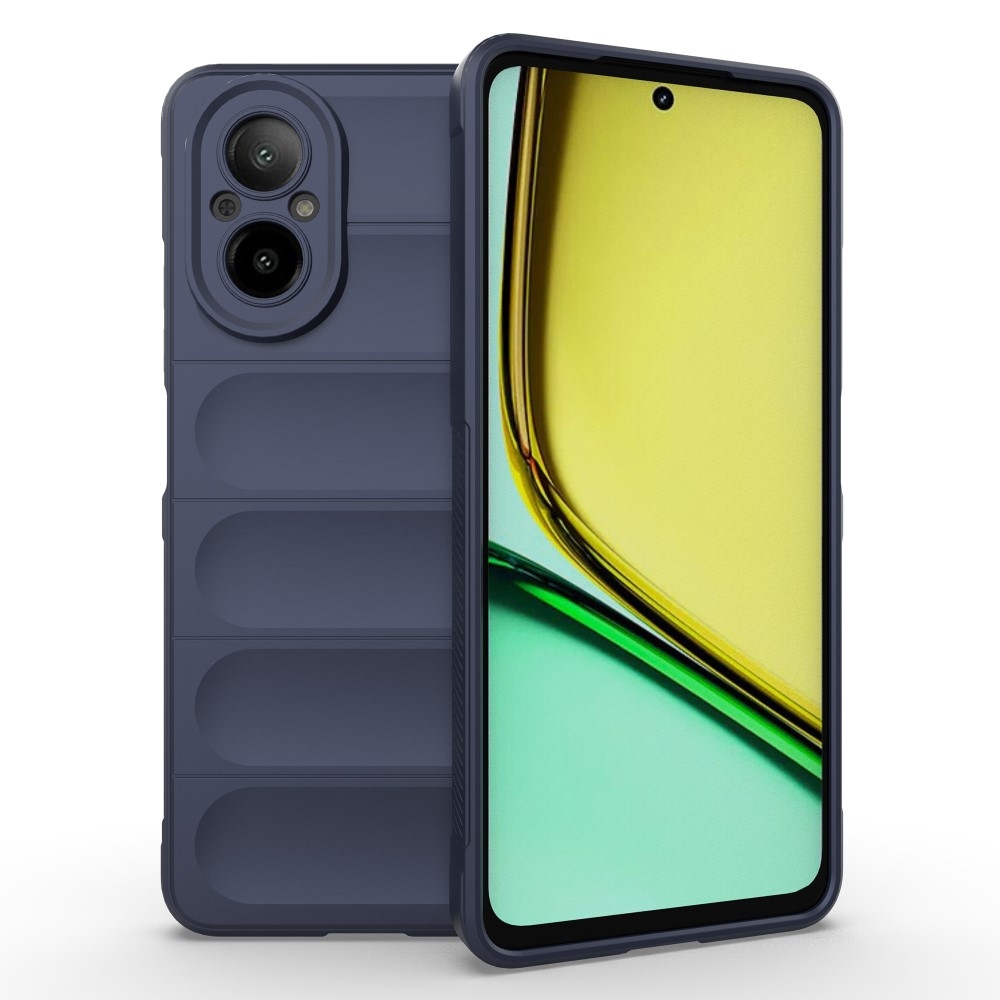 Rugg tartós zselés mobiltelefon borító Realme C67 - sötétkék