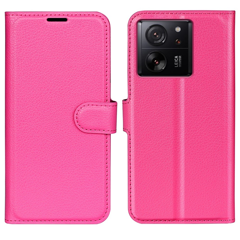 Litchi könyv tok Xiaomi 13T/13T Pro - rózsa