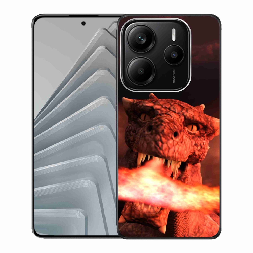 Gél borítás mmCase a Xiaomi Redmi Note 14 5G-hez - sárkány