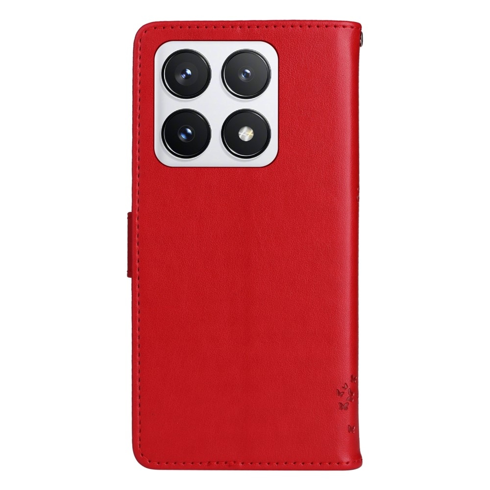 Fák könyve tok Xiaomi 14T Pro - piros