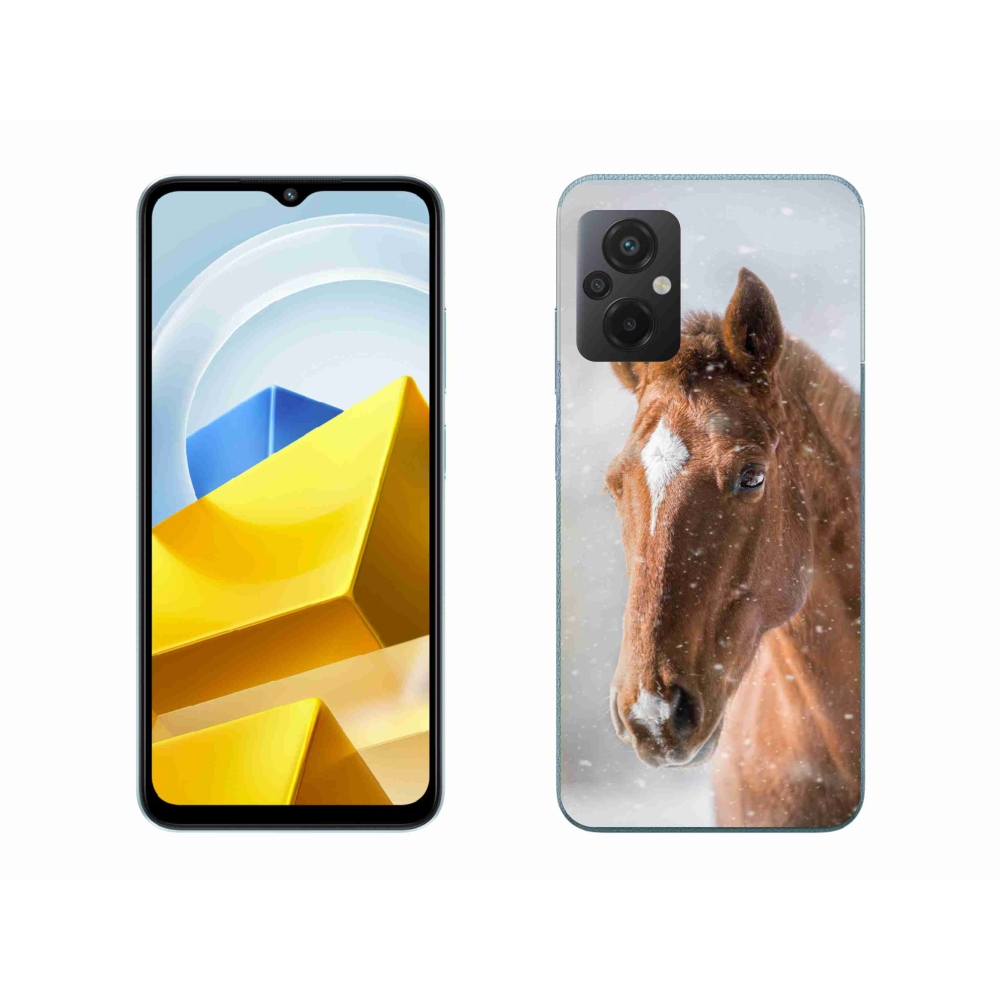 Gél borító mmCase a Xiaomi Poco M5 4G-hez - barna ló 2