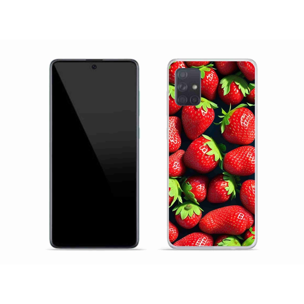 Gél borítás mmCase Samsung Galaxy A51 készülékhez - eper