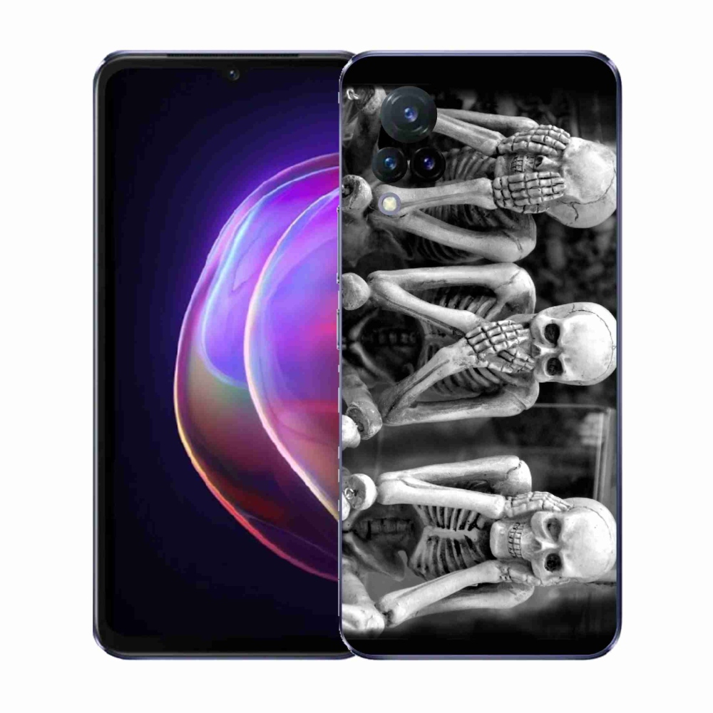 Gél borítás mmCase a Vivo V21 4G/5G készülékhez - csontvázak
