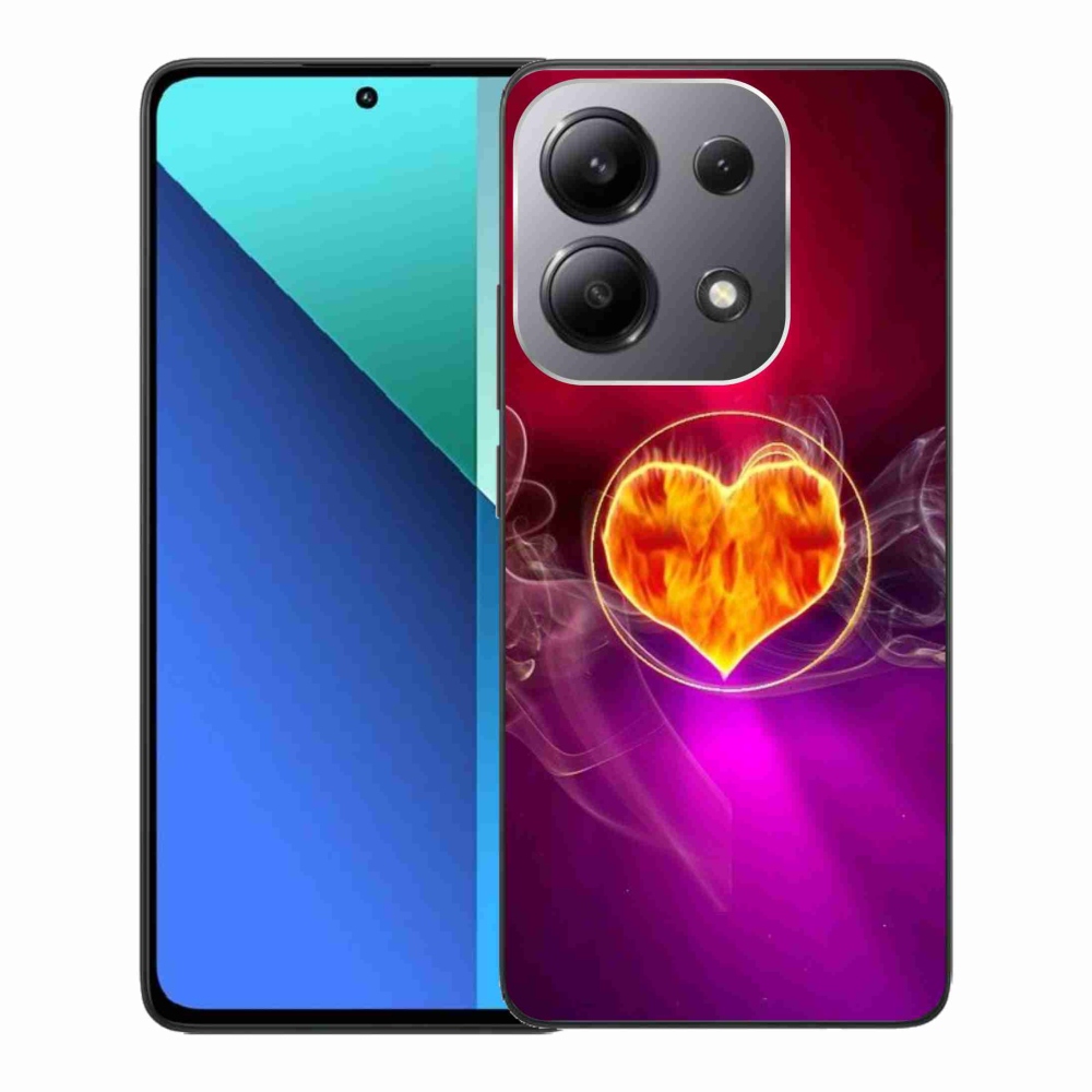 Gél borítás mmCase a Xiaomi Redmi Note 13-hoz - tüzes szív