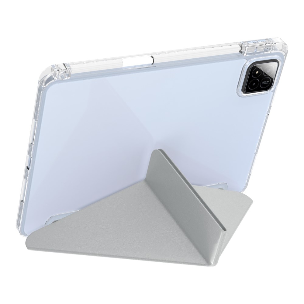 Origami intelligens pozicionáló tok Xiaomi Pad 7/7 Pro táblagéphez - szürke