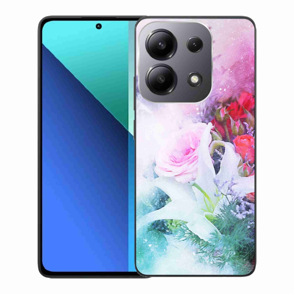 Gél borító mmCase a Xiaomi Redmi Note 13-hoz - virágok 4