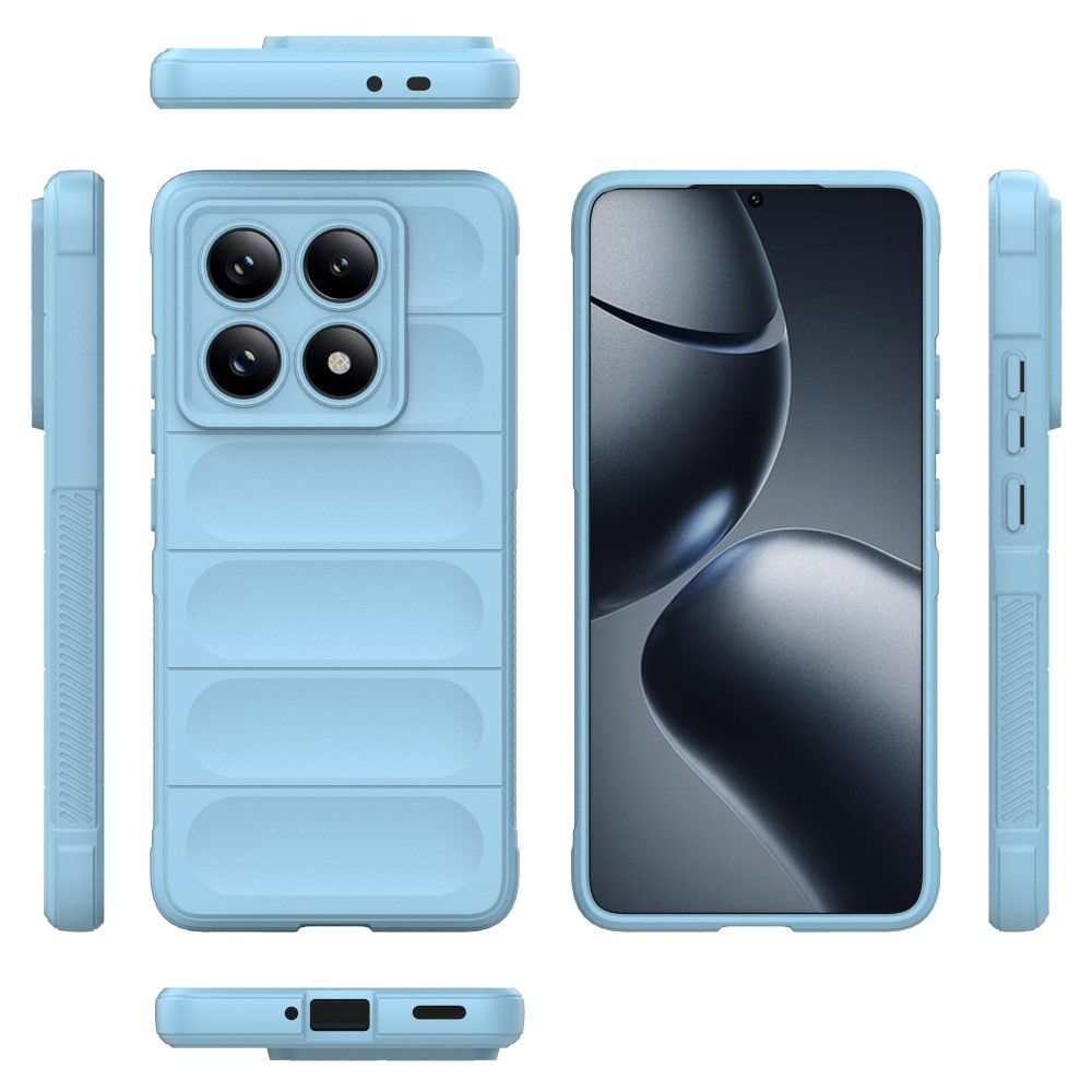 Rugg tartós zselés tok Xiaomi Redmi Note 14 Pro 5G/Poco X7 5G - világoskék színben