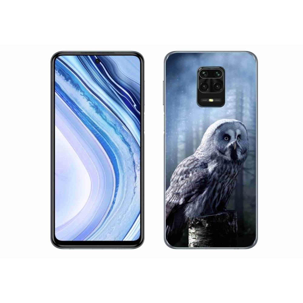 Gél borítás mmCase a Xiaomi Redmi Note 9 Pro készülékhez - bagoly