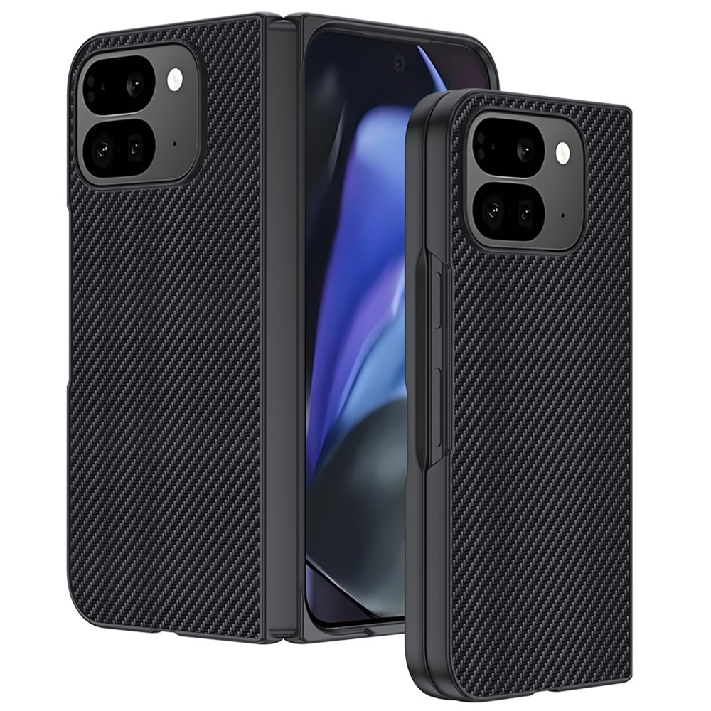 Carbone műanyag borítás Google Pixel 10 Pro Foldhoz - fekete