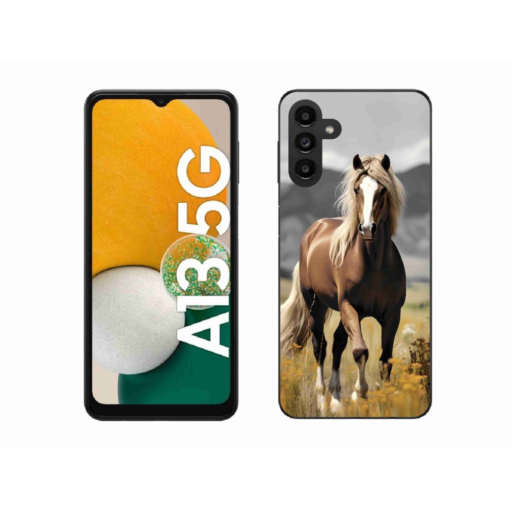 Zselés borítás mmCase Samsung Galaxy A13 5G - barna ló 1