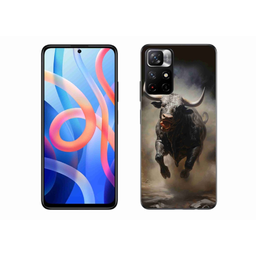 Gél borítás mmCase a Xiaomi Redmi Note 11S 5G számára - dühös bika