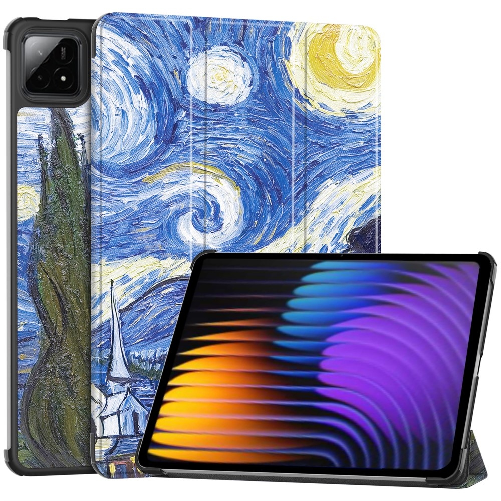 Patty intelligens pozicionáló tok Xiaomi Pad 7/7 Pro táblagéphez - olajfestmény