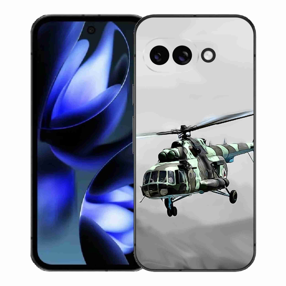 Gél borítás mmCase a Google Pixel 9a számára - katonai helikopter