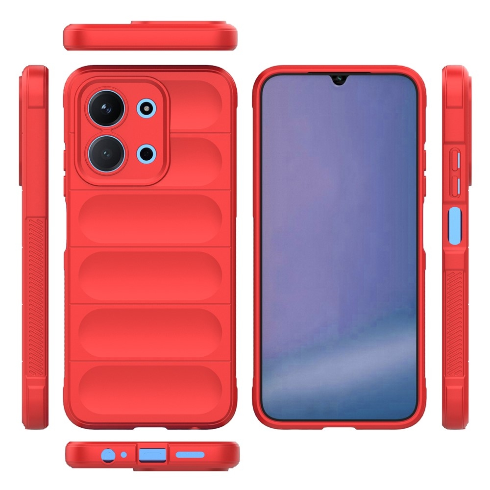 Rugg tartós zselés tok Xiaomi Redmi 15C 4G (171mm)/Poco C85 4G (171mm) - piros