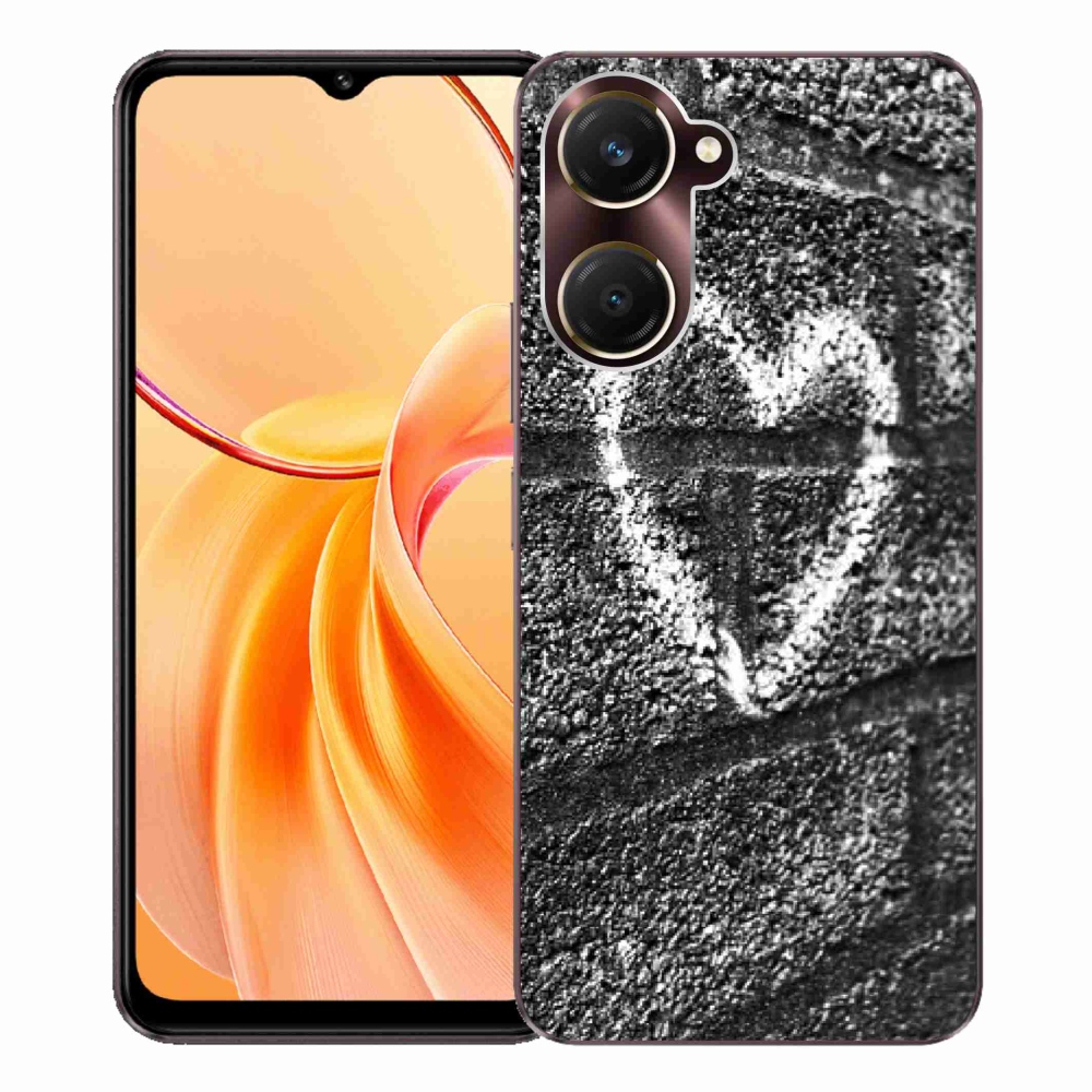 Gél borítás mmCase a Vivo Y28s 5G-hez - szív a falon
