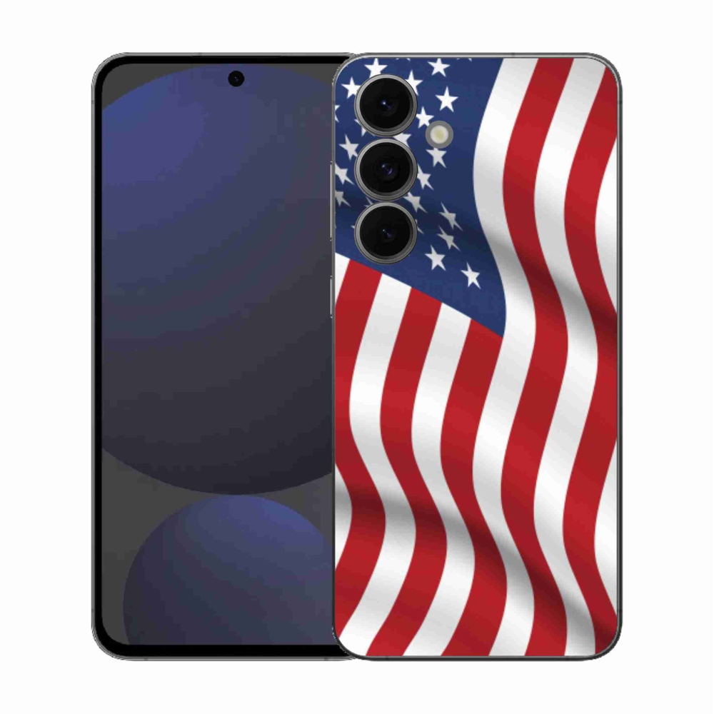 Gél védőhuzat mmCase Samsung Galaxy S25 FE - amerikai zászlóhoz