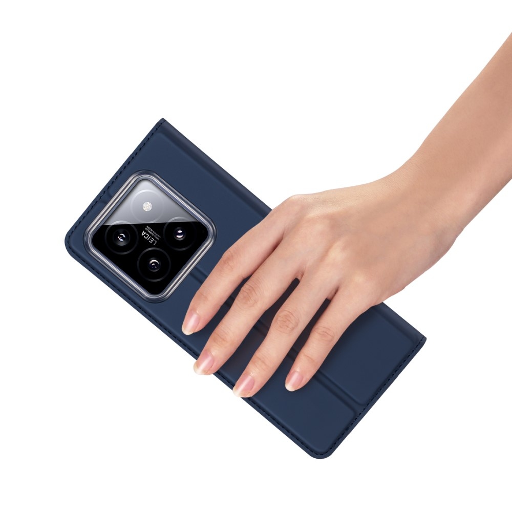 DUX könyvtáska Xiaomi 14 Pro-hoz - sötétkék