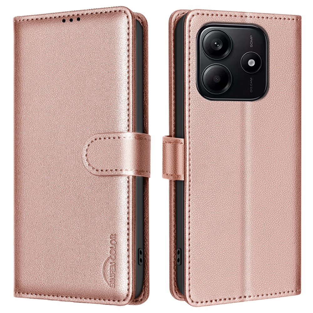 BNF könyvtáska Xiaomi Redmi Note 14 5G - rózsaarany