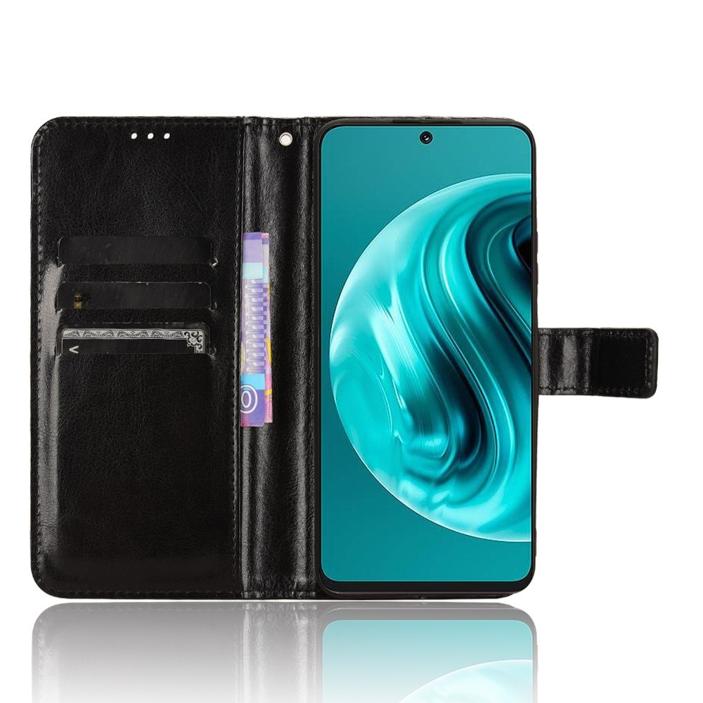 Őrült könyv tok a Huawei Nova 12i számára - fekete