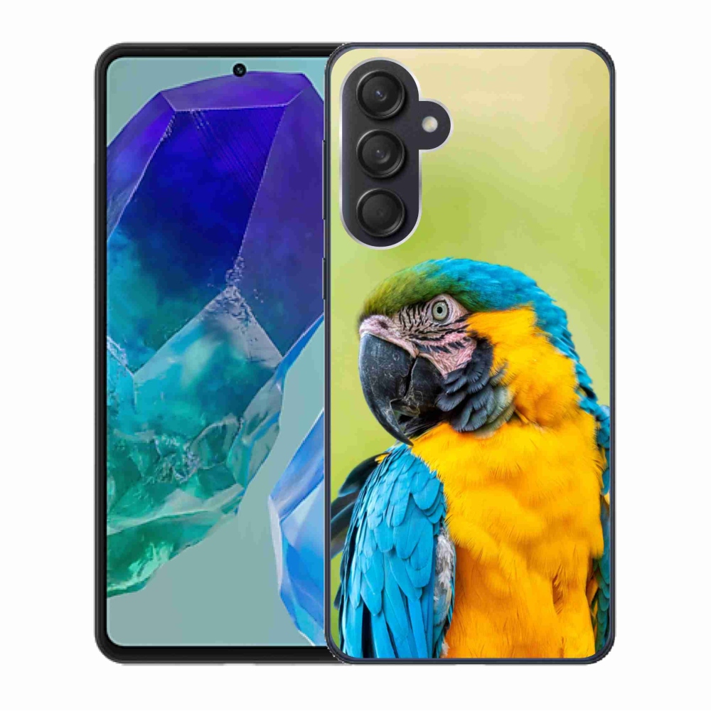Gél tok mmCase a Samsung Galaxy M55 5G készülékhez - parrot ara 2