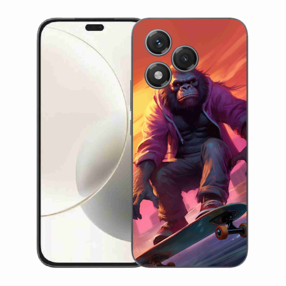 Zselés borítás mmCase a Honor 400 Lite-hoz - gorilla a gördeszkán