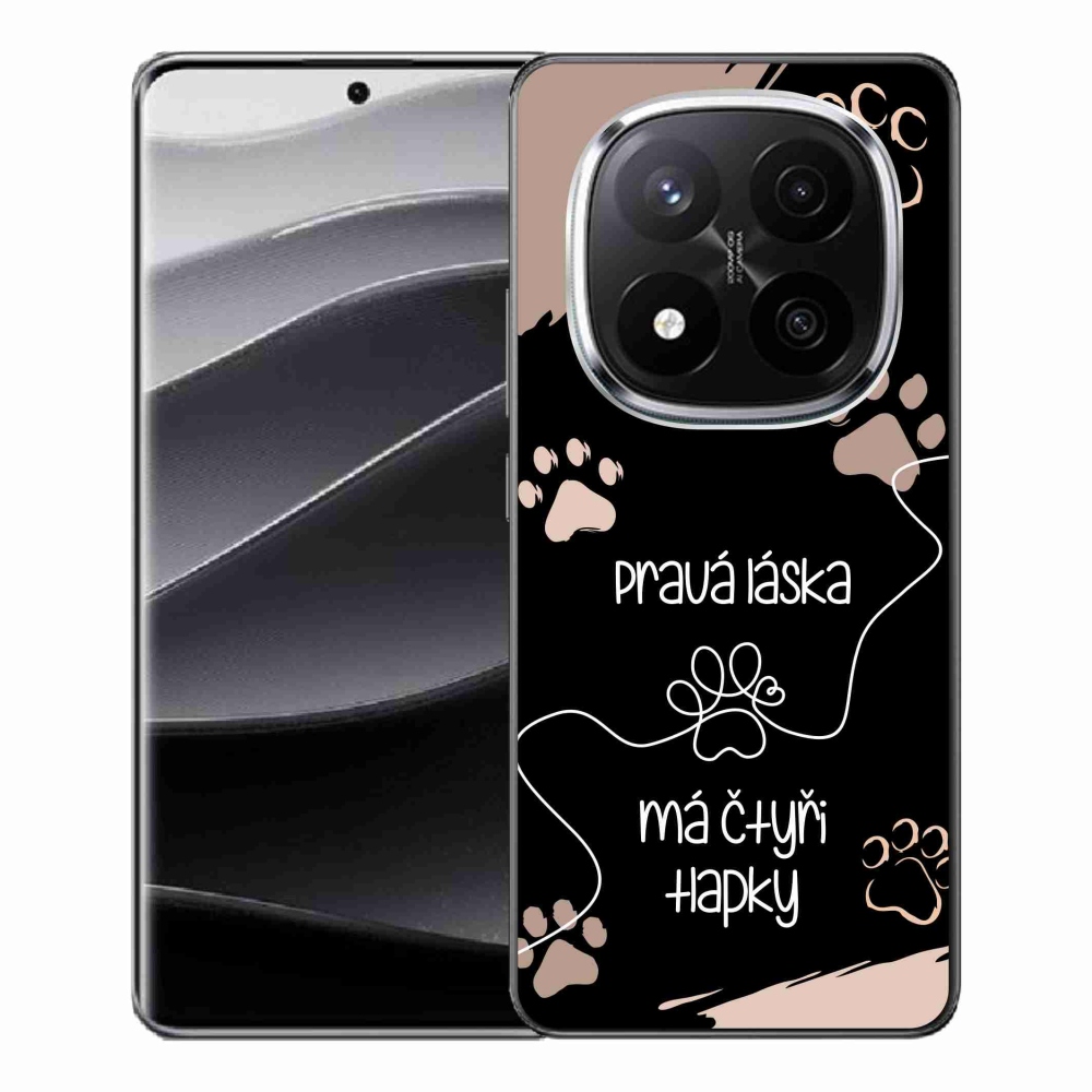 Gél borítás mmCase a Xiaomi Redmi Note 14 Pro+ 5G - kutya motívum 1 fekete háttérrel