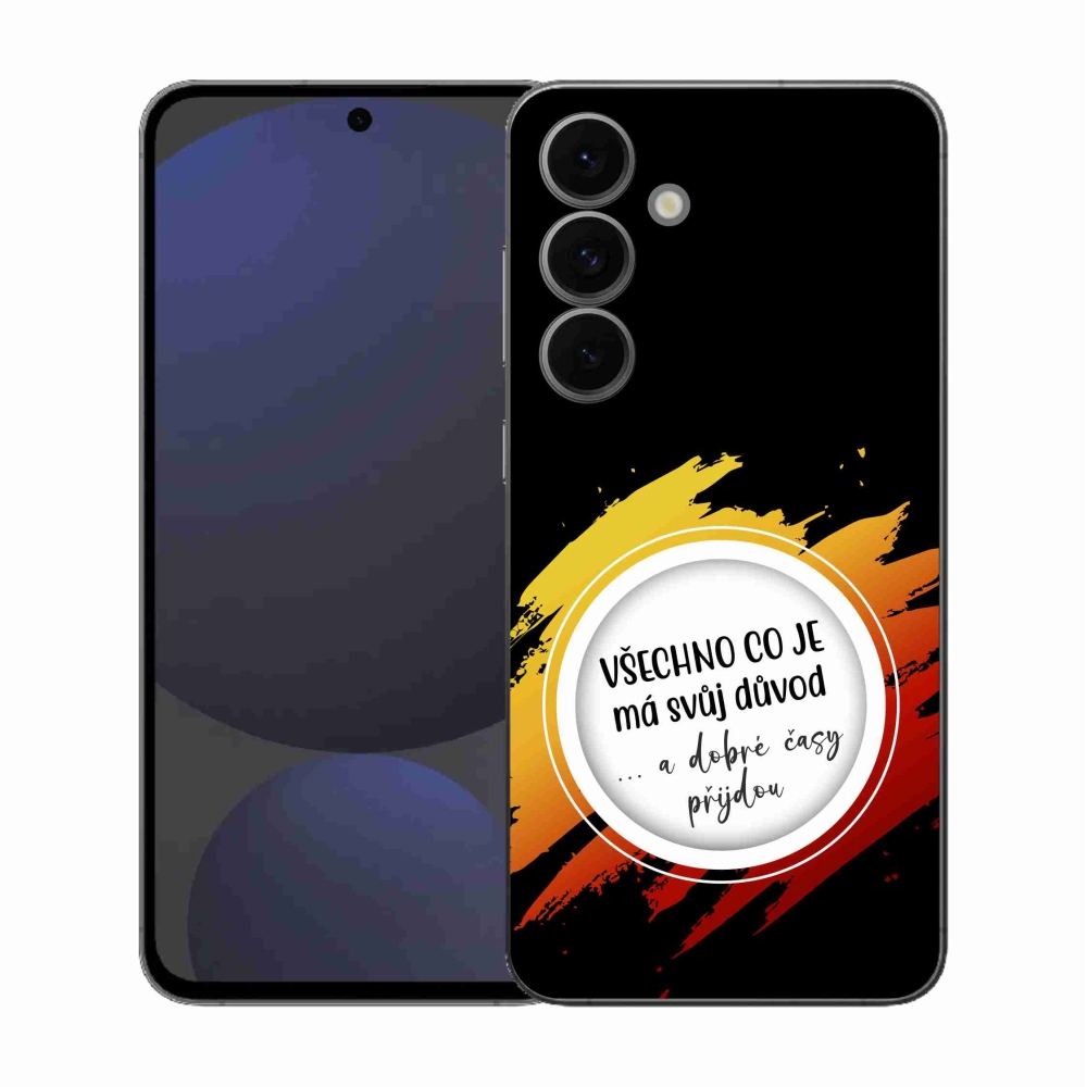 Gél borítás mmCase Samsung Galaxy S25 FE - idézet 3 fekete háttér