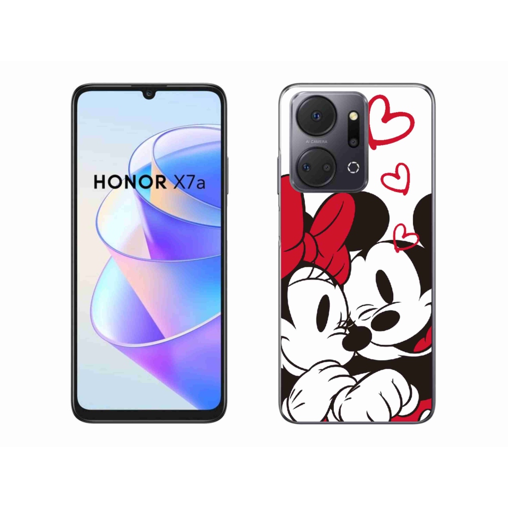 Zselés borítás mmCase a Honor X7a készülékhez - minnie és mickey