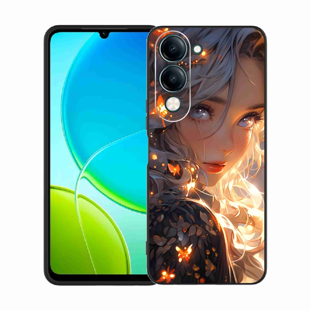 Gél borító mmCase a Vivo Y29s 5G-n - lány és pillangók