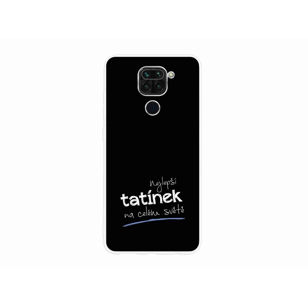 Gél borító mmCase a Xiaomi Redmi Note 9 - legjobb apuci 4 fekete háttérrel