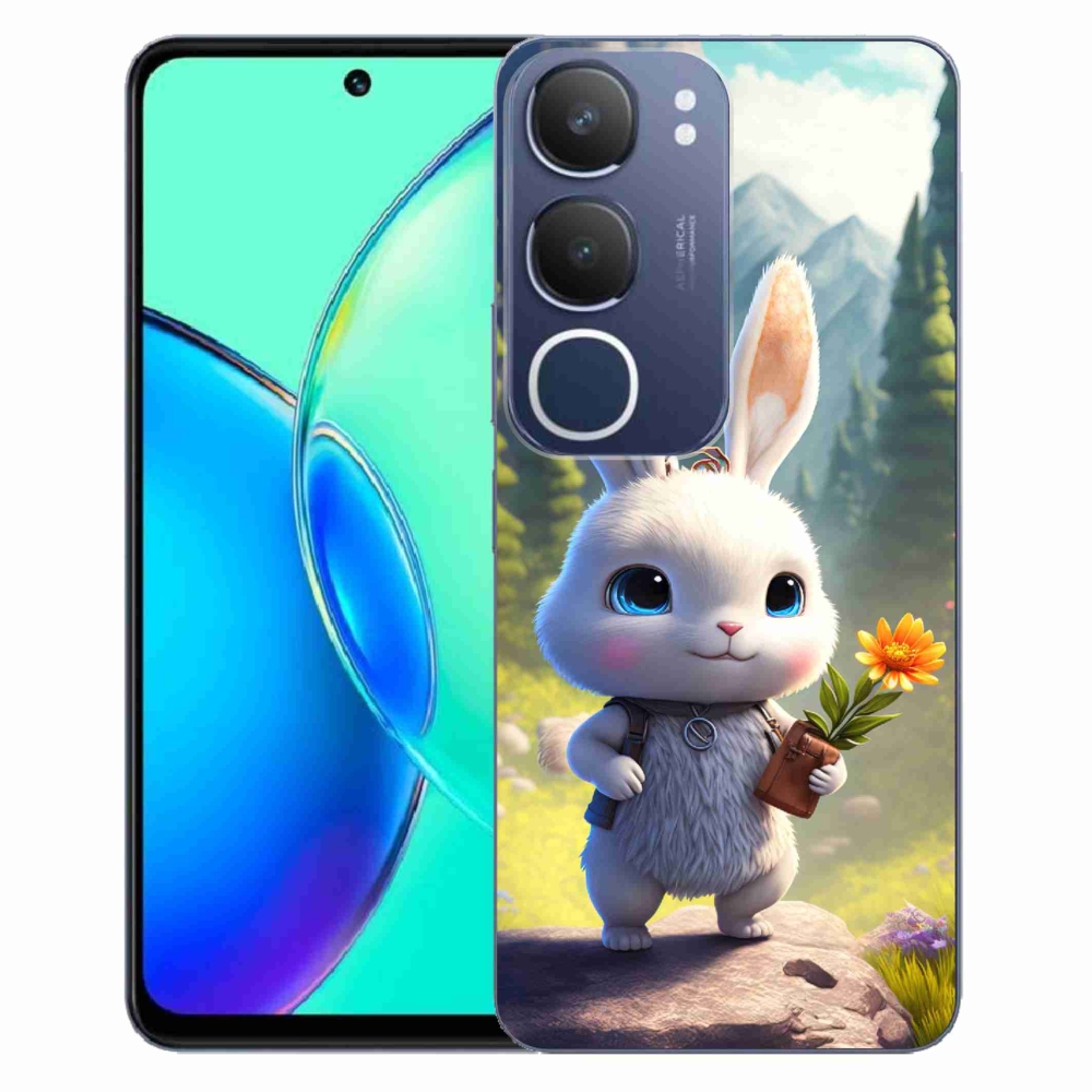 Gél borítás mmCase a Vivo Y19s készülékhez - aranyos nyuszi