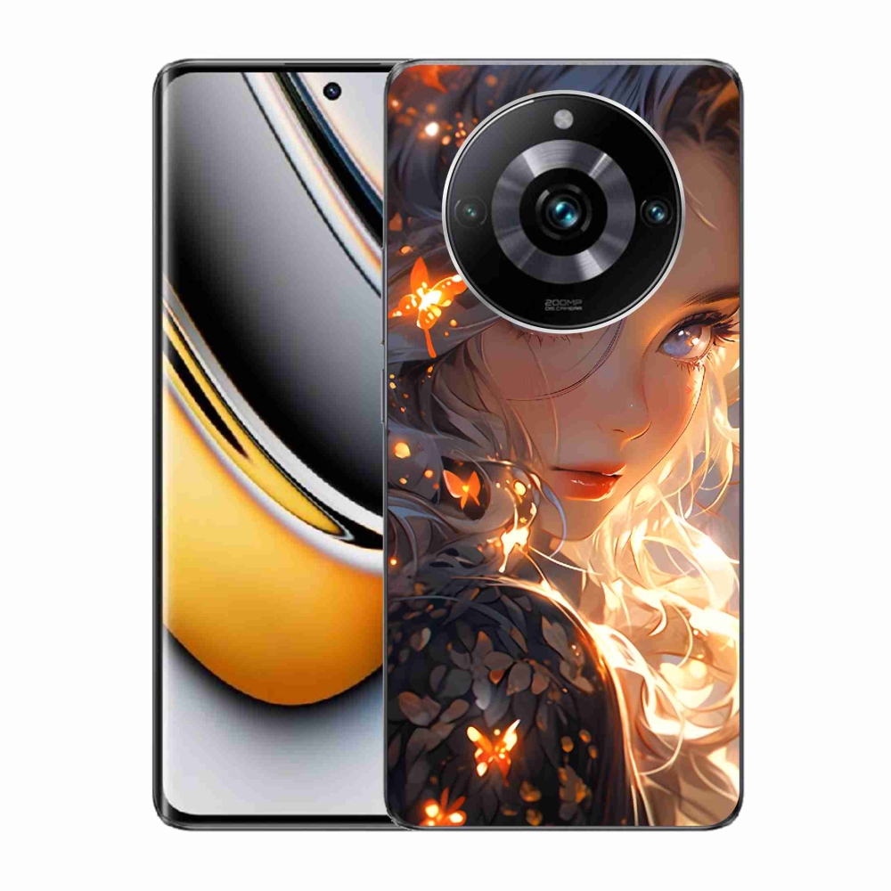 Gél borítás mmCase a Realme 11 Pro/11 Pro+ készülékhez - lány és pillangók