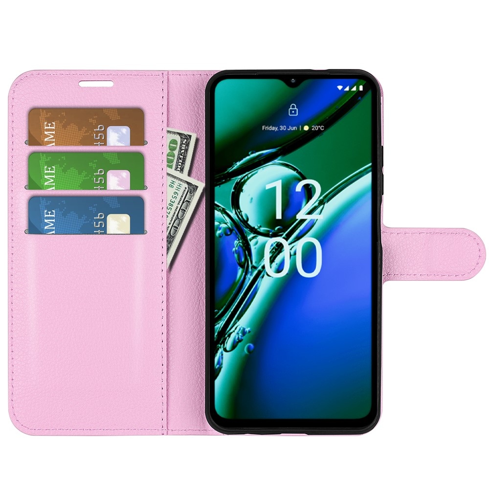 Litchi könyvtáska Nokia G42 készülékhez - rózsaszín