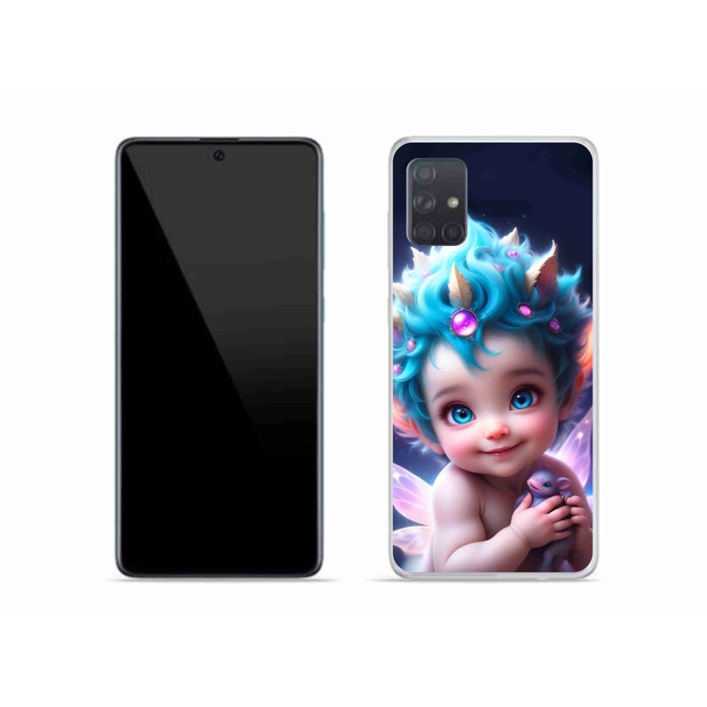 Gél borítás mmCase Samsung Galaxy A51 készülékhez - baba pillangószárnyakkal