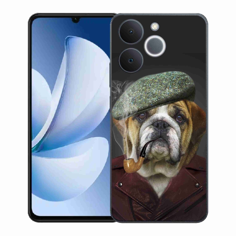 Zselés borítás mmCase a Realme Note 70T-hez - kutya csővel