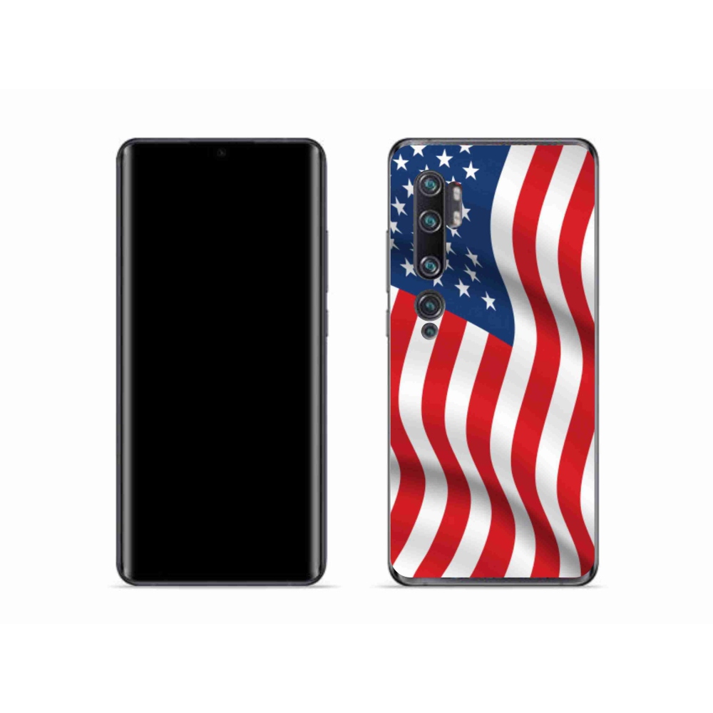 Gél borítás mmCase a Xiaomi Mi Note 10 - amerikai zászlóhoz