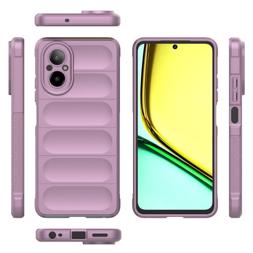 Rugg tartós zselés mobiltelefon borító Realme C67 - világos lila