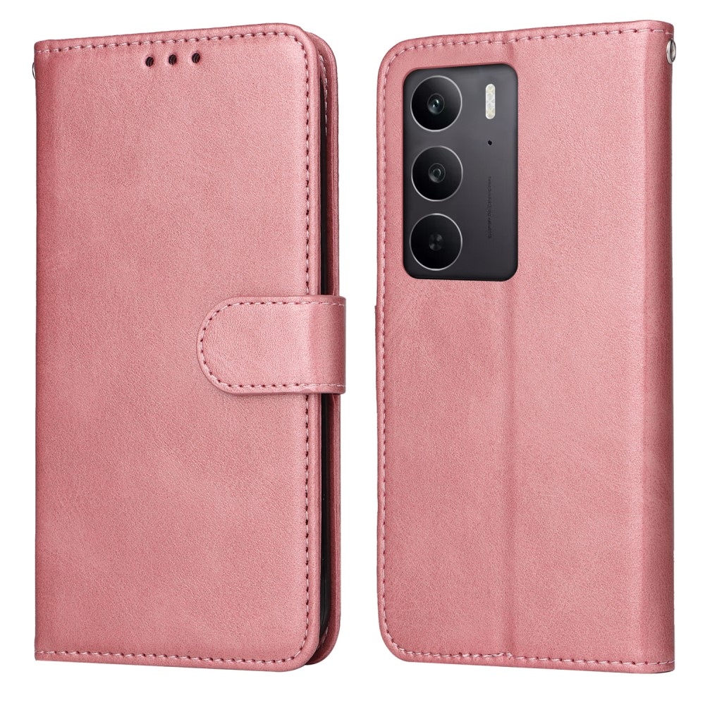 Könyvtáska a Realme 14x 5G/Realme C75 készülékhez - rózsaszín