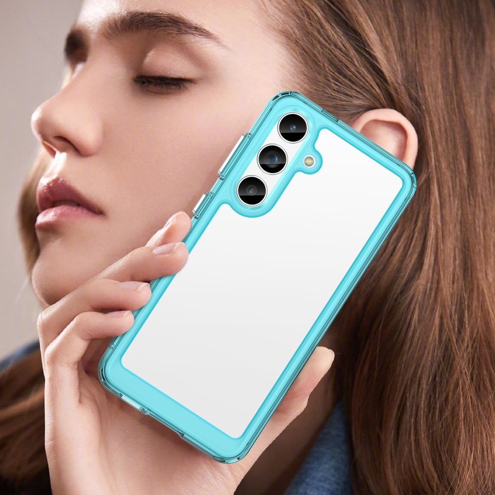 Gél tok fix hátlappal Samsung Galaxy S24 készülékhez - világoskék