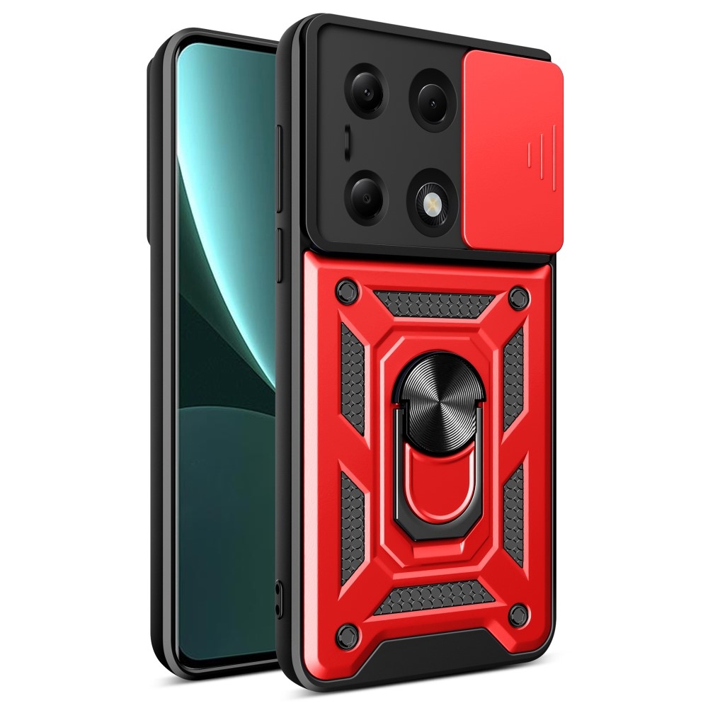Csúszásálló borítás a Xiaomi Redmi Note 13 Pro 4G/Poco M6 Pro készülékhez - piros