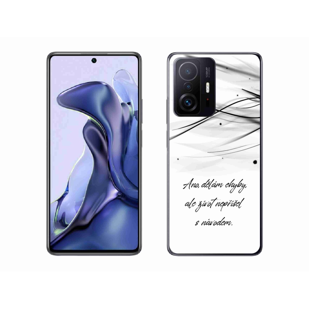 Gél borító mmCase a Xiaomi 11T-hez - idézem fehér háttérrel