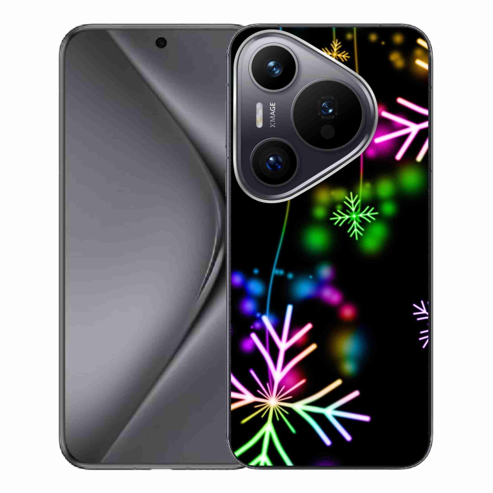 Zselés borítás mmCase a Huawei Pura 70 Pro készülékhez - színes pelyhekkel