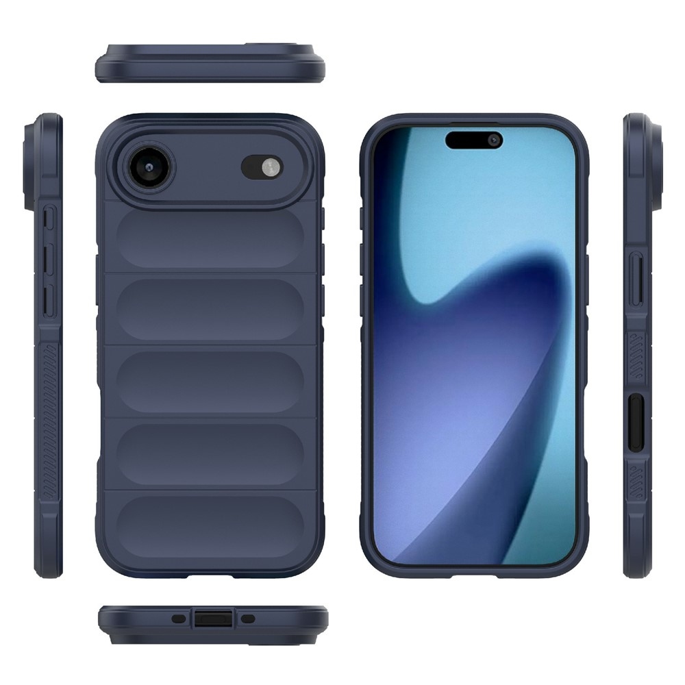 Rugg tartós zselés tok iPhone 17 Air készülékhez - sötétkék