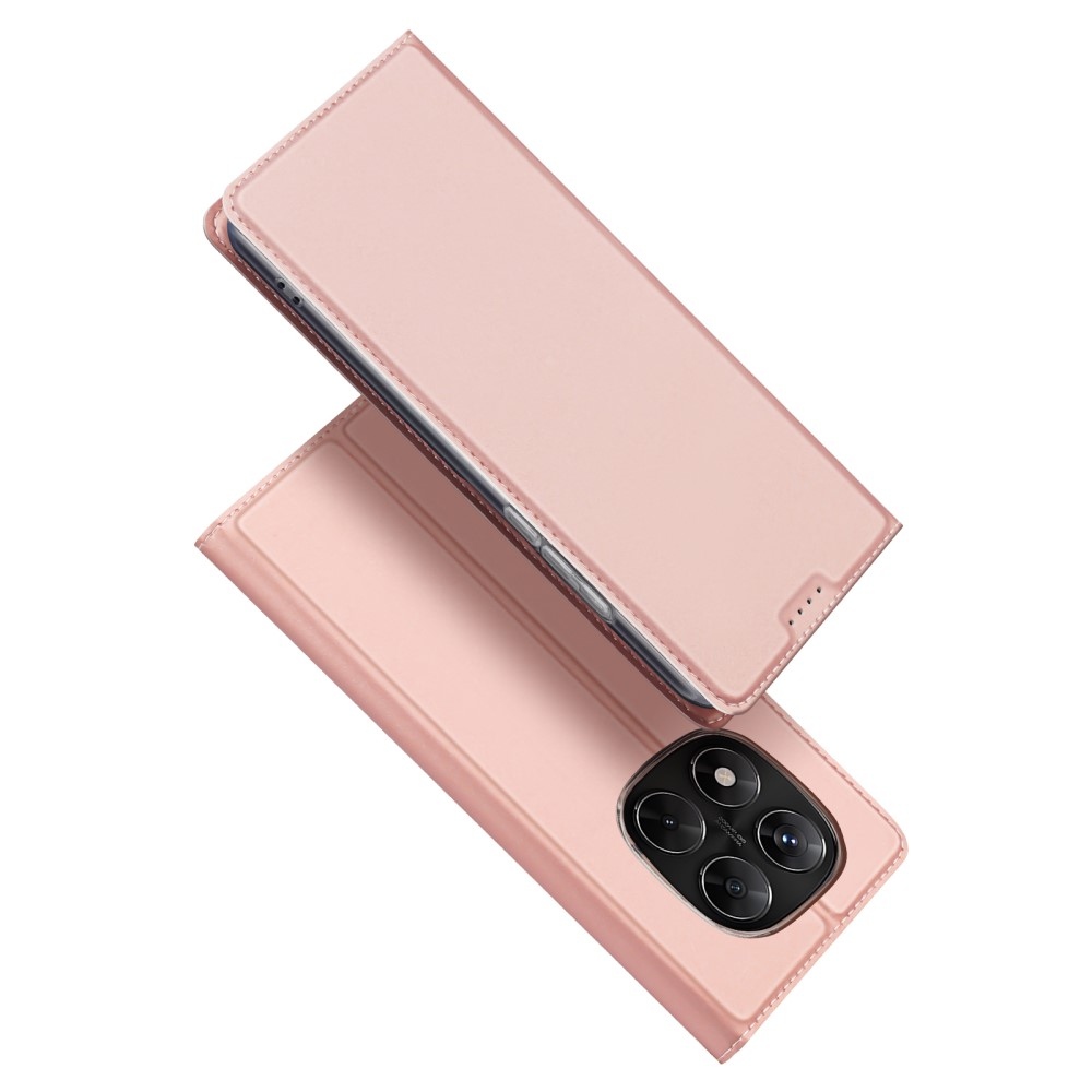 DUX könyv tok Xiaomi Redmi Note 14 Pro-hoz - rózsaarany színben