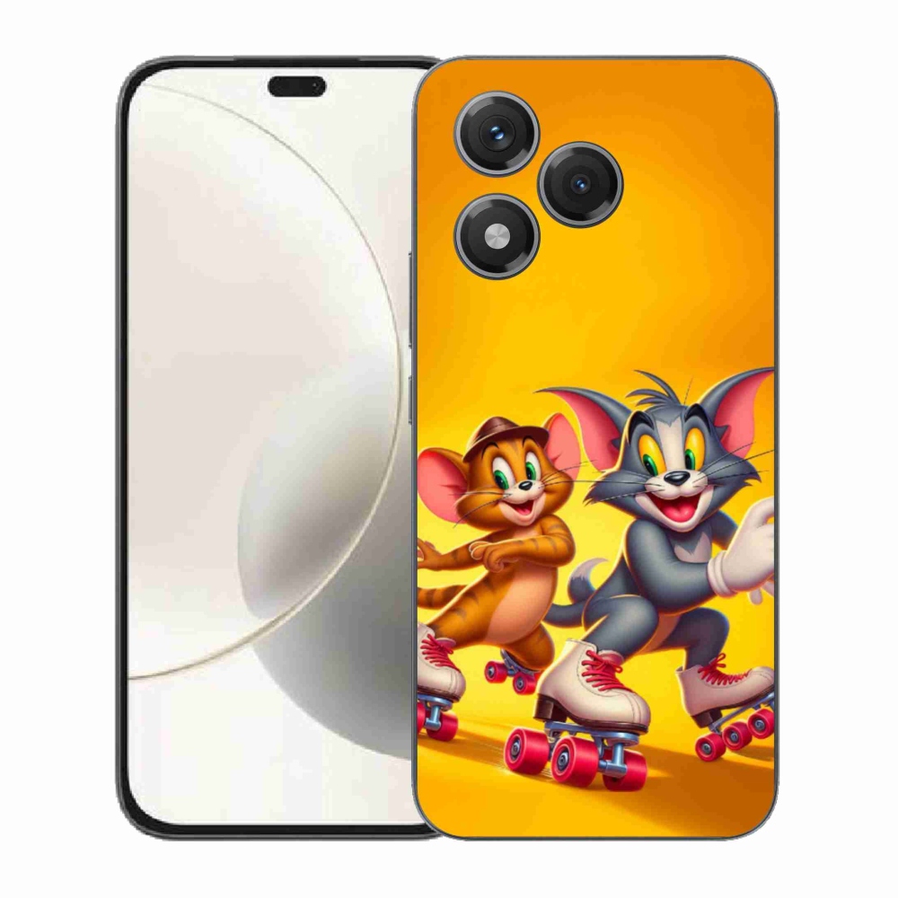 Zselés borítás mmCase a Honor 400 Lite-hoz - tom and jerry